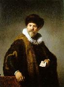 REMBRANDT Harmenszoon van Rijn Portrait of Nicolaes Ruts oil painting on canvas